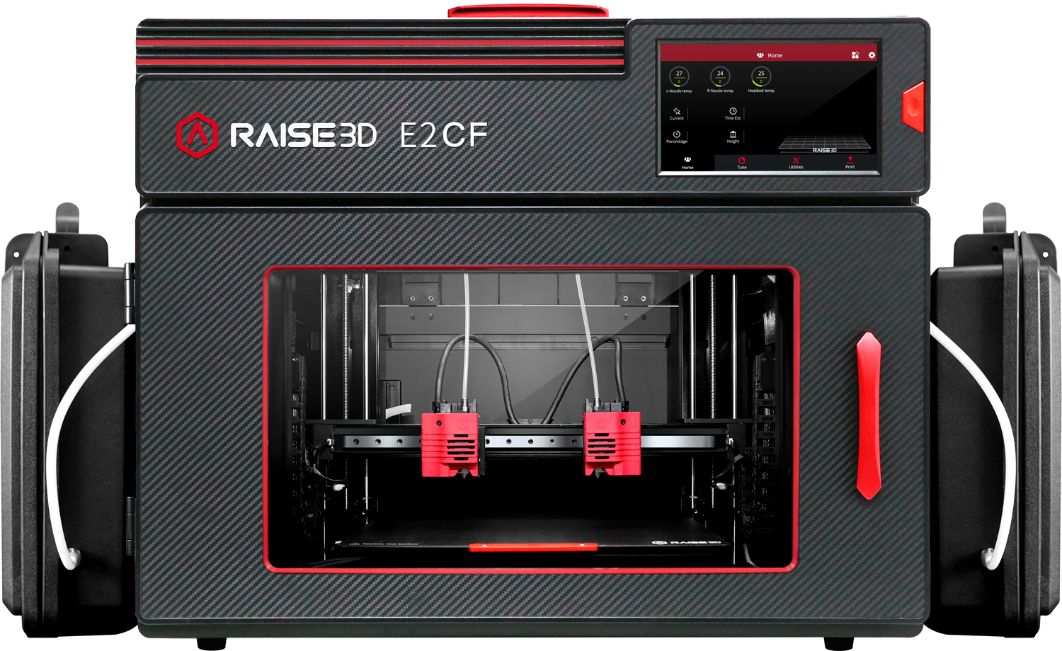 Raise3D E2CF Professionele IDEX 3D-printer voor koolstofvezelcomposietfilamenten